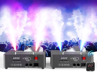 U'king 2000 Вт Rgb Светодиодная Двойная Трубчатая Дымовая Машина Регулируемое Железное Сценическое Оборудование Для Свадебных Вечеринок И Мероприятий